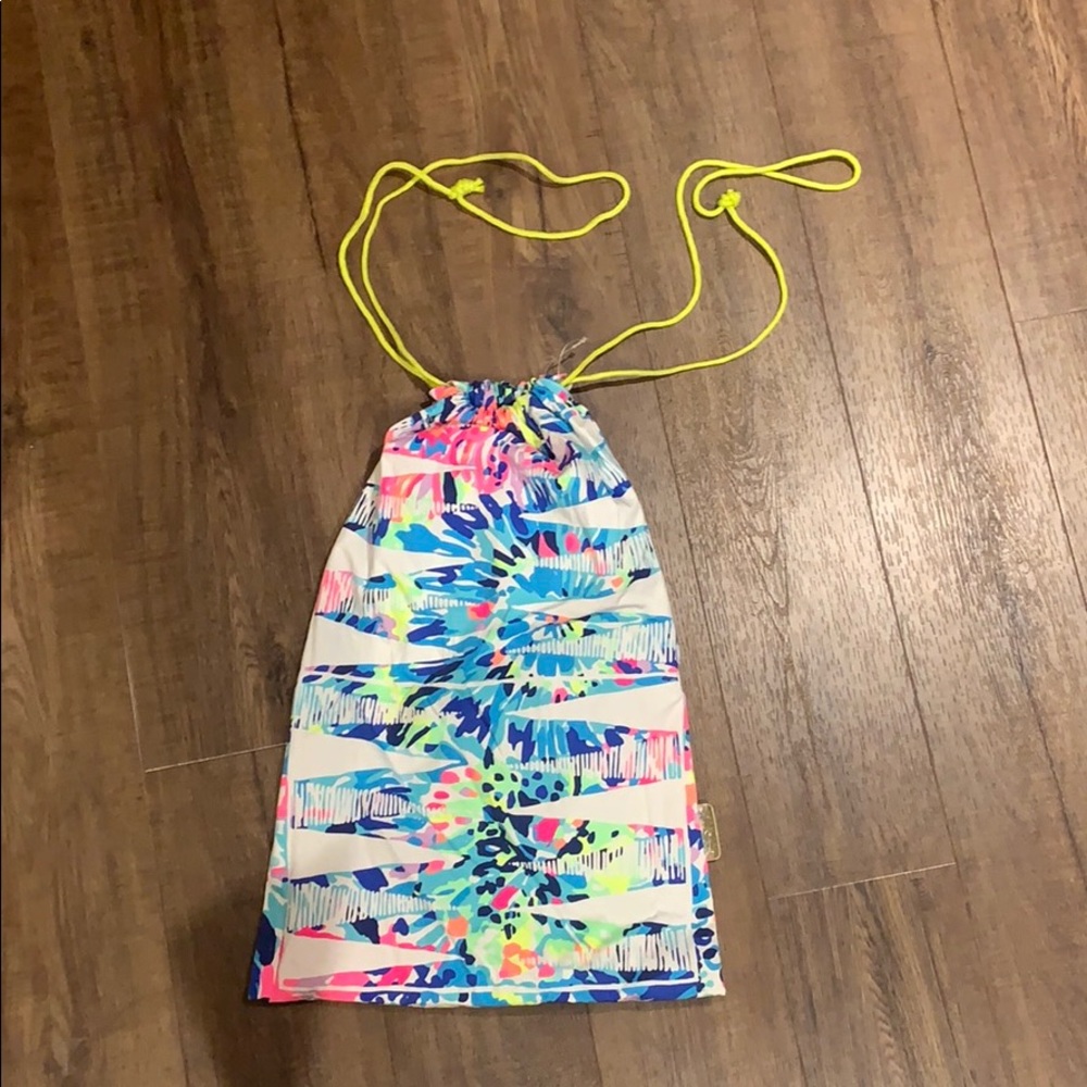 Nwot Lilly Pulitzer Draw String Chess Game Bag - image 2